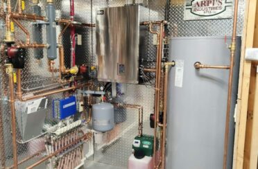 Arpis installed a boiler with an indirect tank
